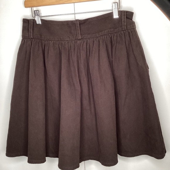 Body bag by Jude brown corduroy Snap Up Circle skirt. Lg - Picture 2 of 16